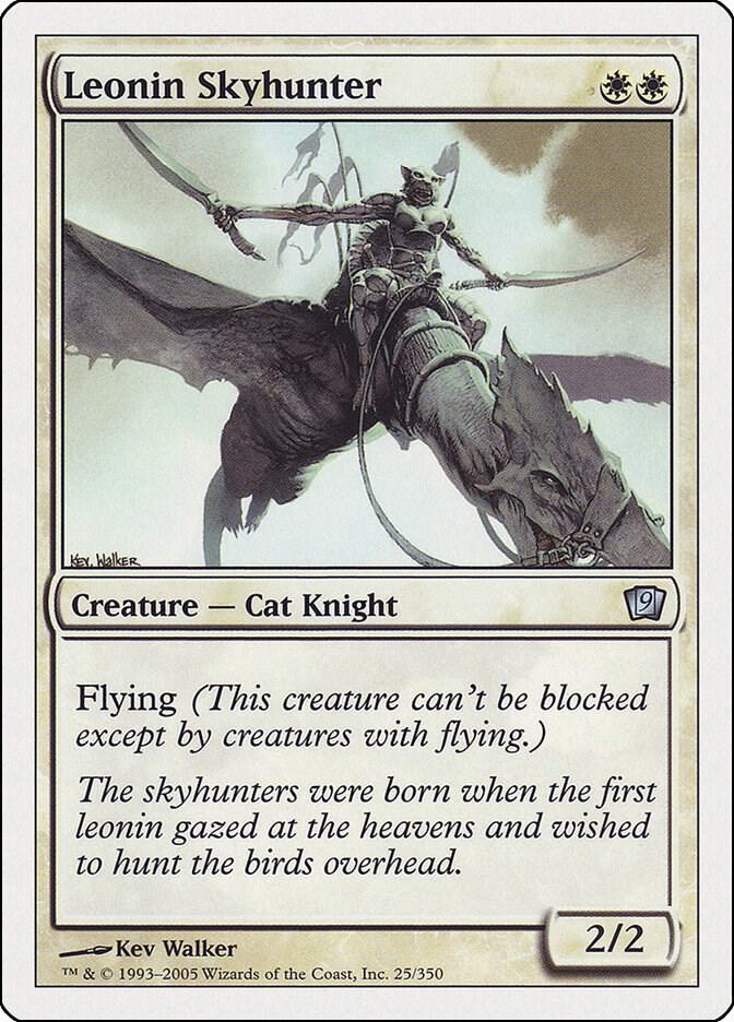 Leonin Skyhunter 25 card from 9th Edition