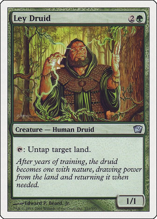 Ley Druid 251 card from 9th Edition