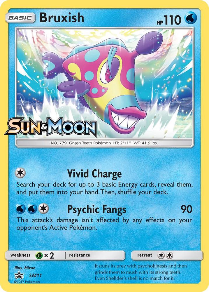 Bruxish (Prerelease) SM11 card from SM Promos