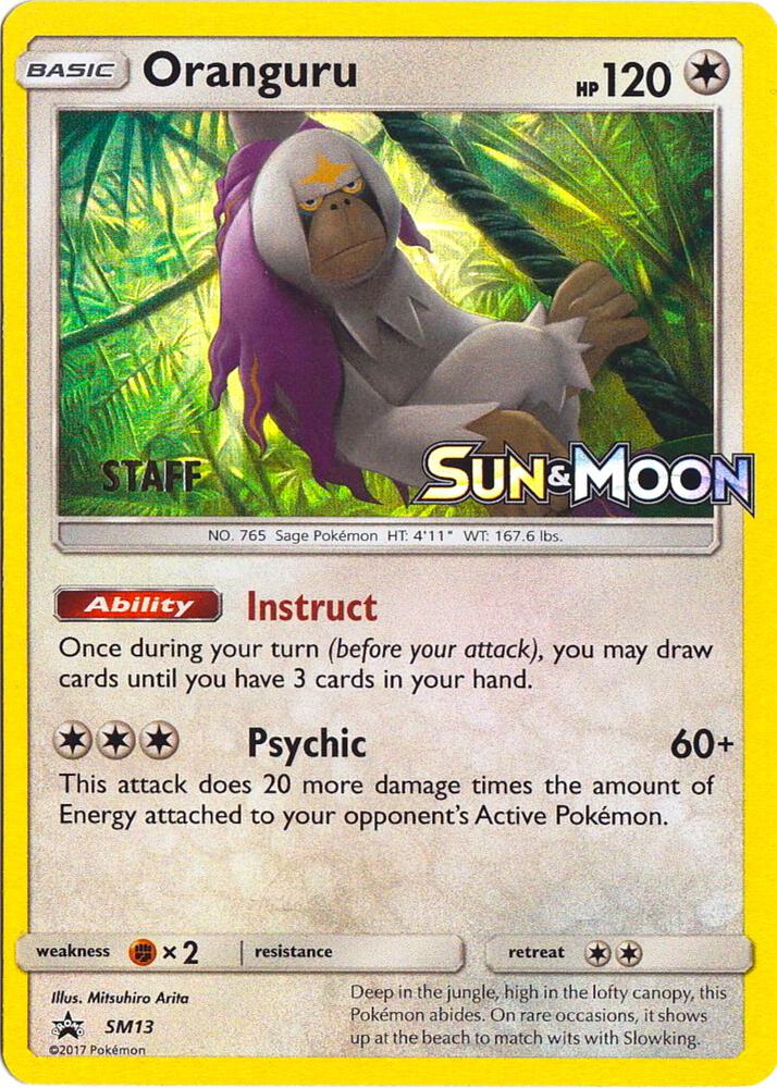 Oranguru (Prerelease) [Staff] SM13 card from SM Promos