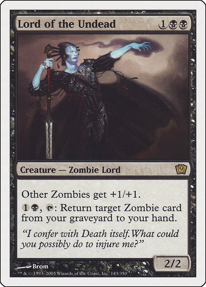 Lord of the Undead 143 card from 9th Edition