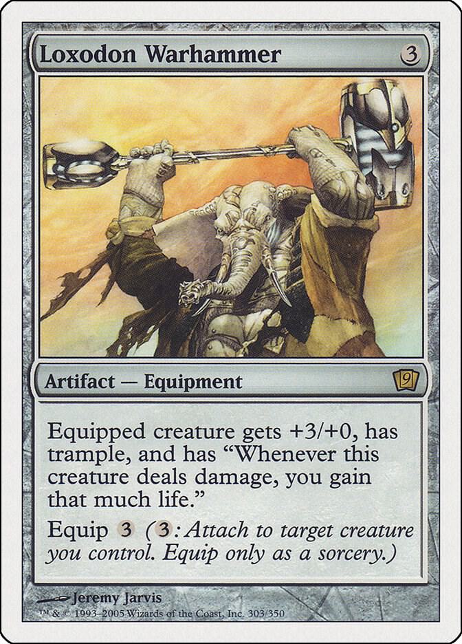 Loxodon Warhammer 303 card from 9th Edition