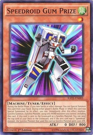Speedroid Gum Prize RATE-EN005 card from Raging Tempest