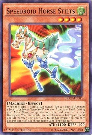 Speedroid Horse Stilts RATE-EN006 card from Raging Tempest
