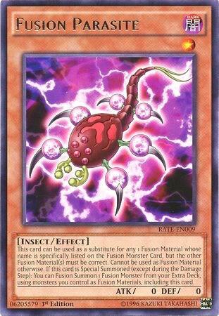 Fusion Parasite RATE-EN009 card from Raging Tempest