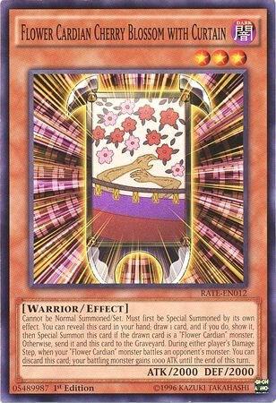 Flower Cardian Cherry Blossom with Curtain RATE-EN012 card from Raging Tempest