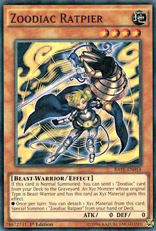 Zoodiac Ratpier RATE-EN014 card from Raging Tempest