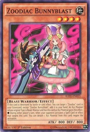 Zoodiac Bunnyblast RATE-EN015 card from Raging Tempest