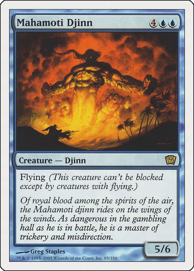 Mahamoti Djinn 85 card from 9th Edition