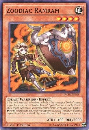 Zoodiac Ramram RATE-EN018 card from Raging Tempest