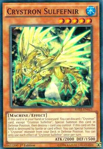 Crystron Sulfefnir RATE-EN021 card from Raging Tempest