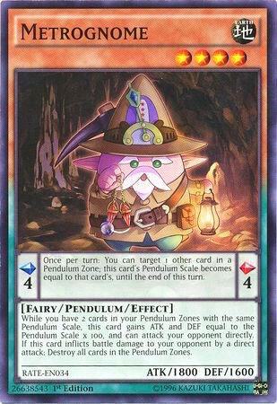Metrognome RATE-EN034 card from Raging Tempest