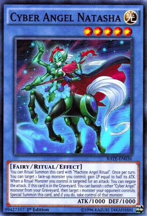 Cyber Angel Natasha RATE-EN036 card from Raging Tempest