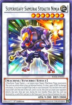 Superheavy Samurai Stealth Ninja RATE-EN044 card from Raging Tempest