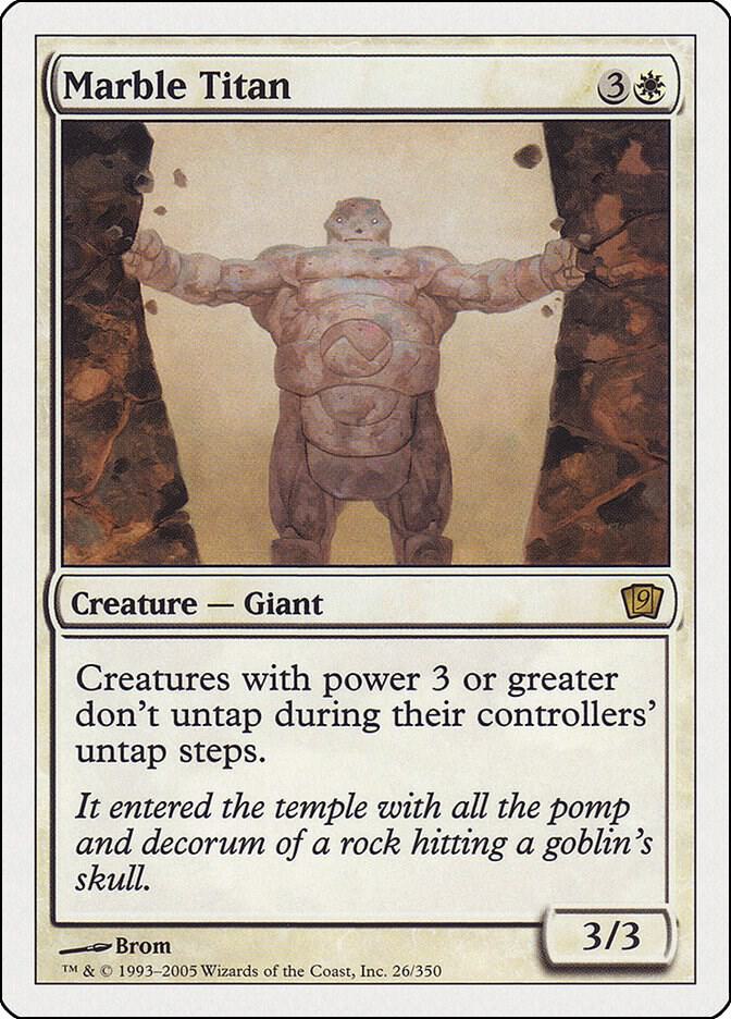 Marble Titan 26 card from 9th Edition