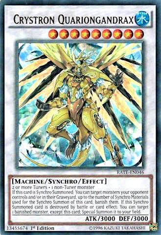 Crystron Quariongandrax RATE-EN046 card from Raging Tempest