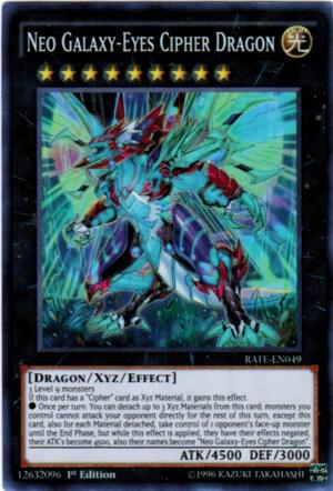 Neo Galaxy-Eyes Cipher Dragon RATE-EN049 card from Raging Tempest