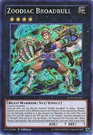 Zoodiac Broadbull RATE-EN051 card from Raging Tempest
