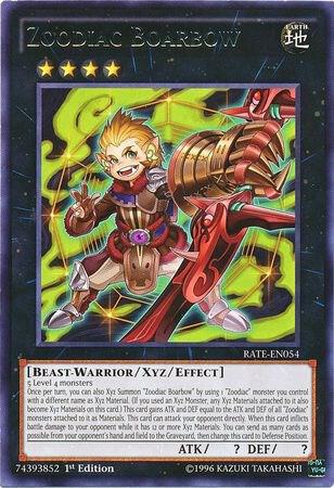Zoodiac Boarbow RATE-EN054 card from Raging Tempest