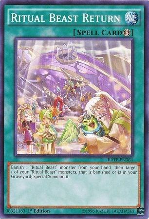 Ritual Beast Return RATE-EN064 card from Raging Tempest