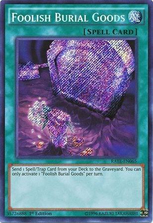 Foolish Burial Goods RATE-EN065 card from Raging Tempest