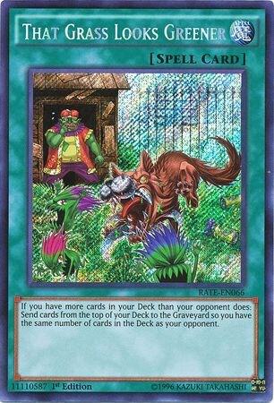 That Grass Looks Greener RATE-EN066 card from Raging Tempest