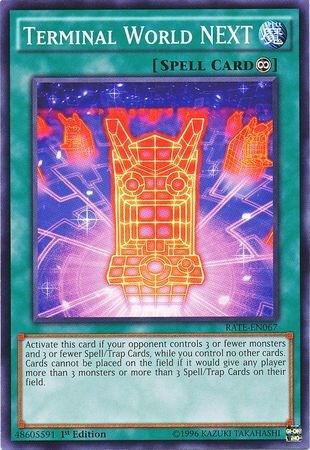 Terminal World NEXT RATE-EN067 card from Raging Tempest