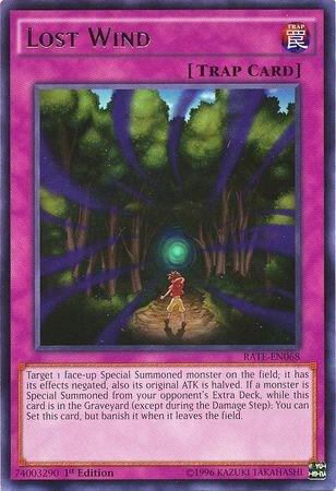 Lost Wind RATE-EN068 card from Raging Tempest
