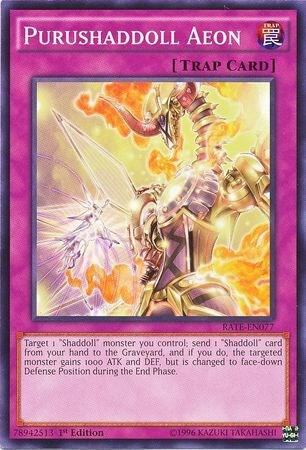 Purushaddoll Aeon RATE-EN077 card from Raging Tempest