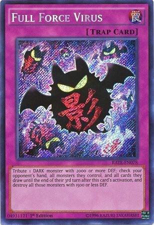 Full Force Virus RATE-EN078 card from Raging Tempest