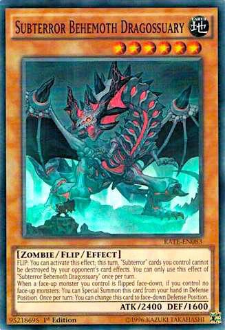 Subterror Behemoth Dragossuary RATE-EN083 card from Raging Tempest
