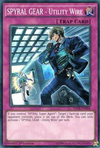 SPYRAL GEAR - Utility Wire RATE-EN088 card from Raging Tempest