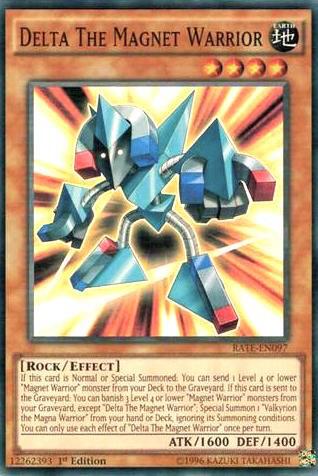 Delta The Magnet Warrior RATE-EN097 card from Raging Tempest