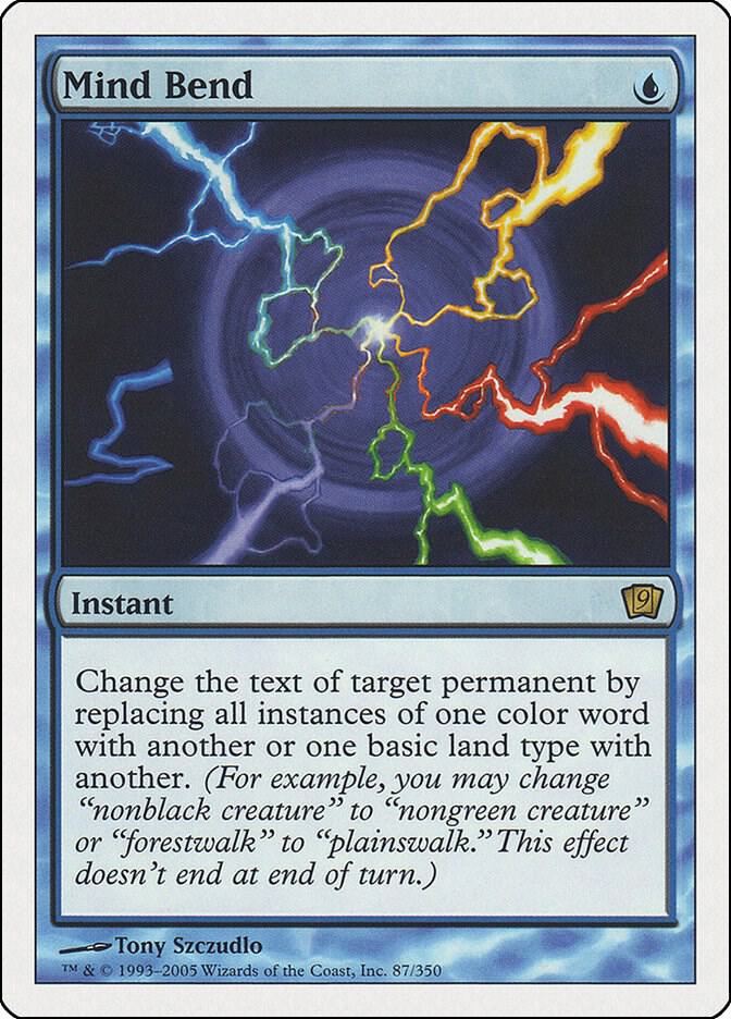 Mind Bend 87 card from 9th Edition
