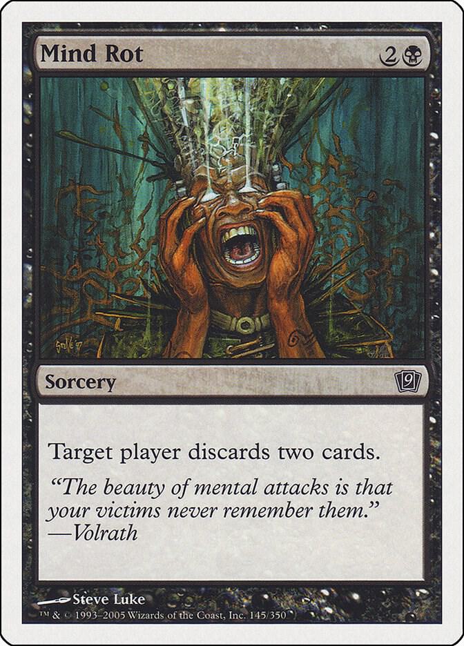 Mind Rot 145 card from 9th Edition