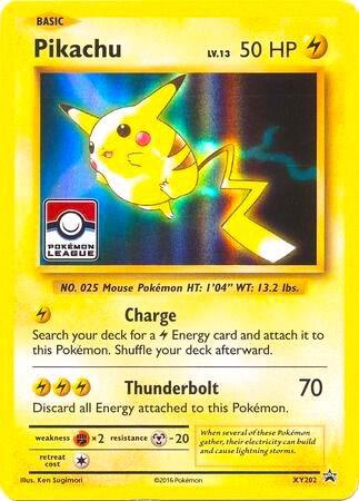 Pikachu (Pokemon League) XY202 card from League & Championship Cards