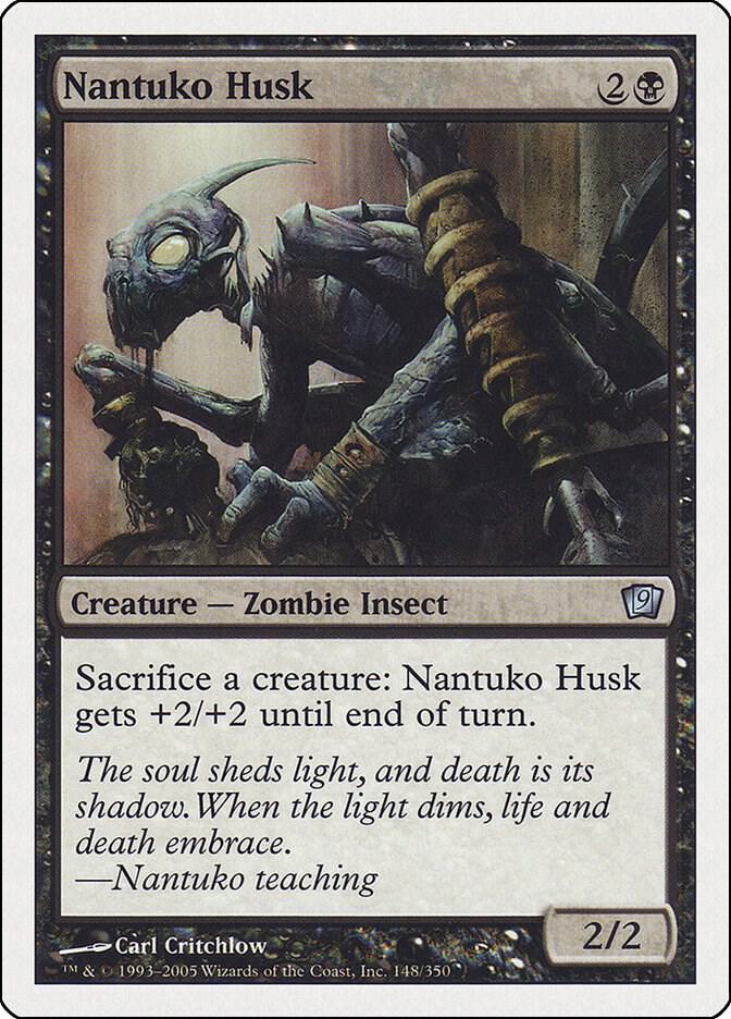 Nantuko Husk 148 card from 9th Edition
