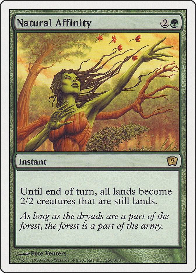 Natural Affinity 256 card from 9th Edition