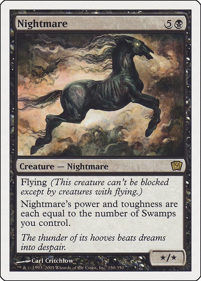 Nightmare 150 card from 9th Edition