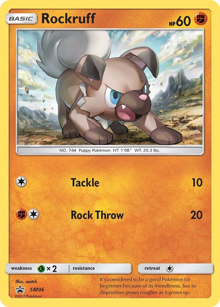 Rockruff SM06 card from SM Promos