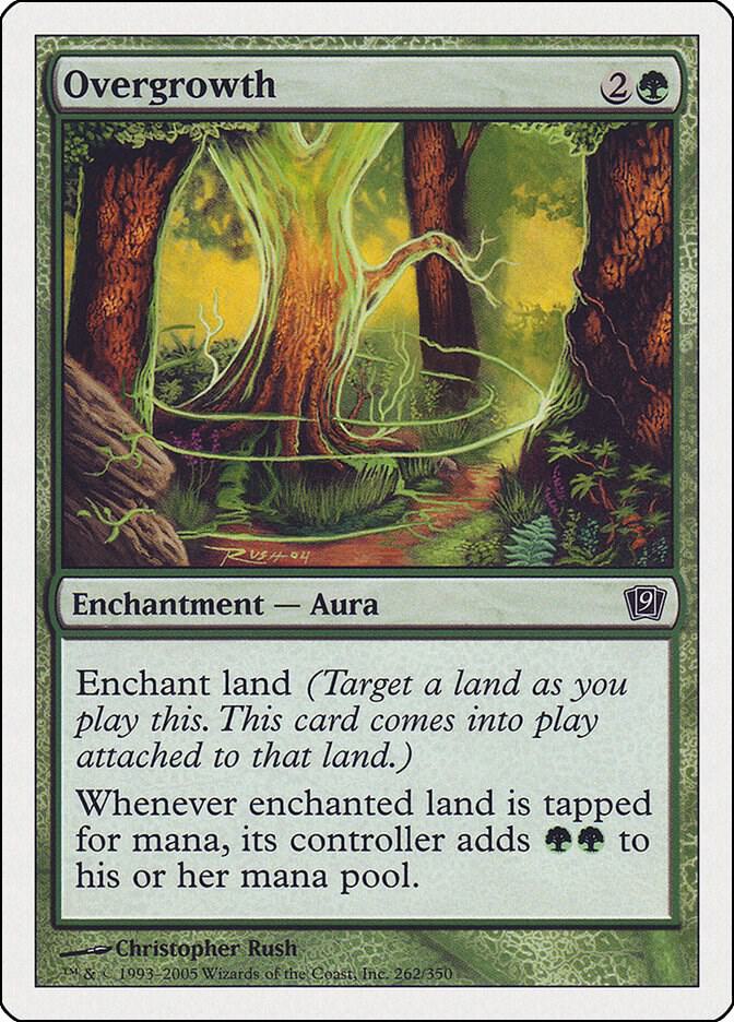 Overgrowth 262 card from 9th Edition