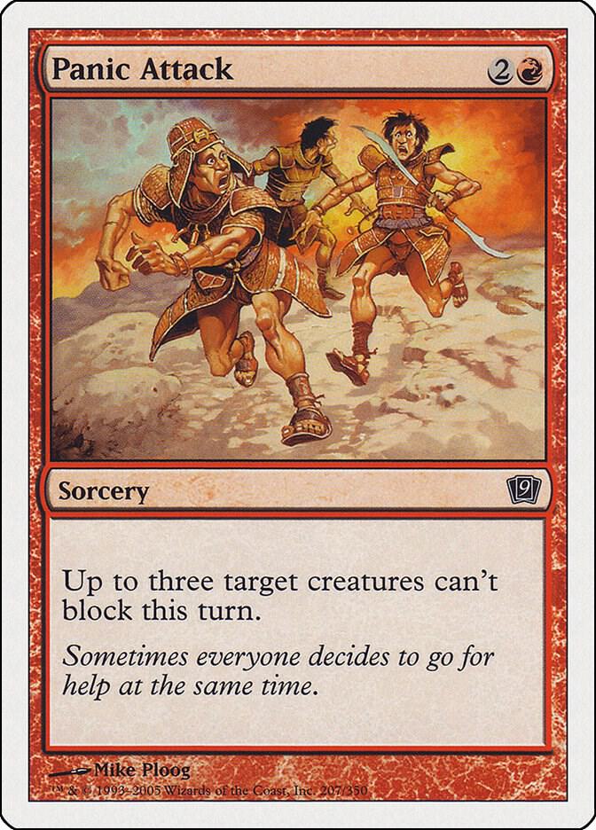 Panic Attack 207 card from 9th Edition