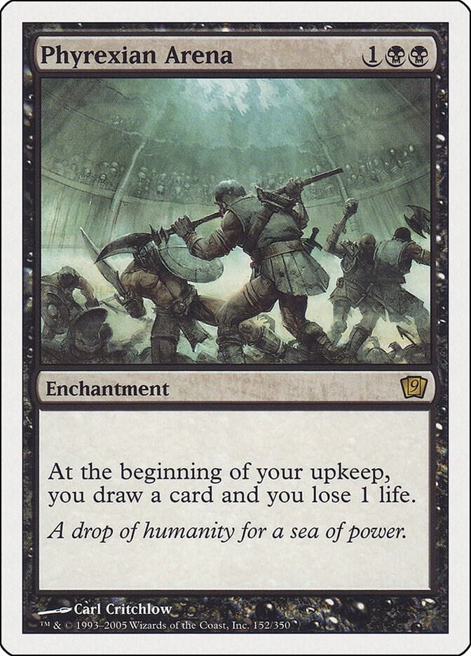 Phyrexian Arena 152 card from 9th Edition