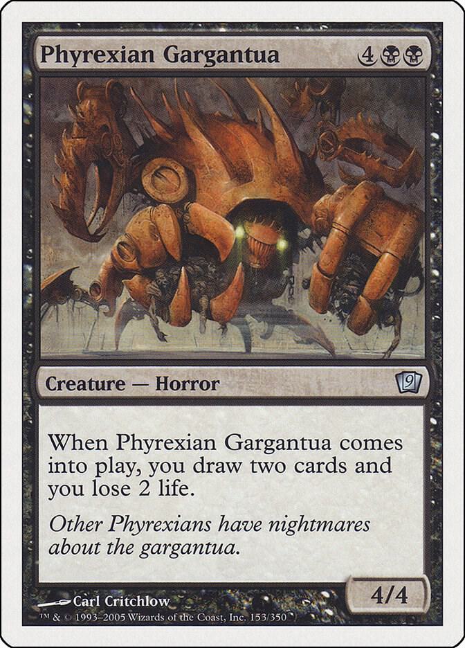 Phyrexian Gargantua 153 card from 9th Edition