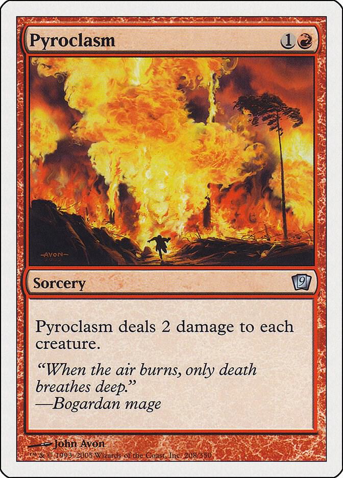 Pyroclasm card from 9th Edition