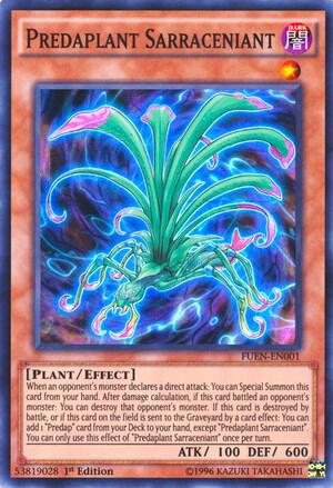 Predaplant Sarraceniant FUEN-EN001 card from Fusion Enforcers