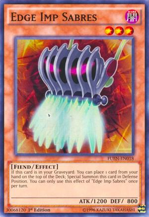 Edge Imp Sabres FUEN-EN018 card from Fusion Enforcers