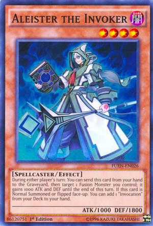 Aleister the Invoker FUEN-EN026 card from Fusion Enforcers