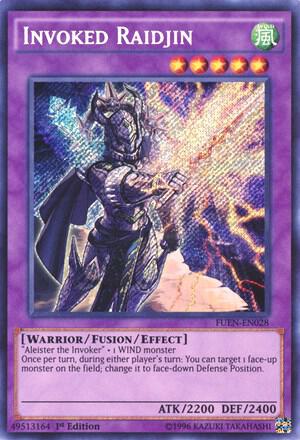 Invoked Raidjin FUEN-EN028 card from Fusion Enforcers