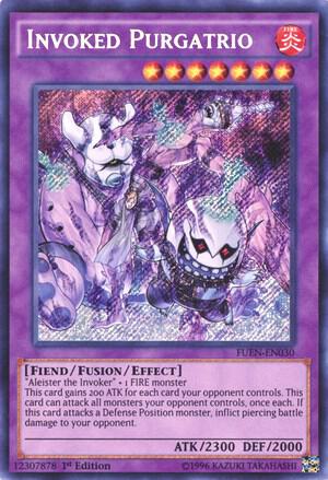 Invoked Purgatrio FUEN-EN030 card from Fusion Enforcers